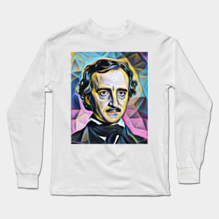 Edgar Allan Poe Portrait | Edgar Allan Poe Artwork 3 Long Sleeve T-Shirt